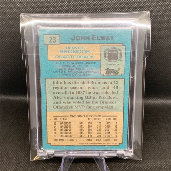 Topps All Pro Football Card - Red and Blue - Picture 7 of 7